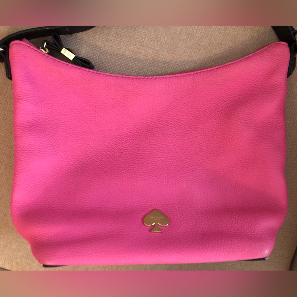 Kate Spade leather bucket hobo bag
